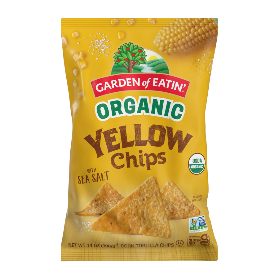 Organic Yellow Chips with Sea Salt – Garden Of Eatin'